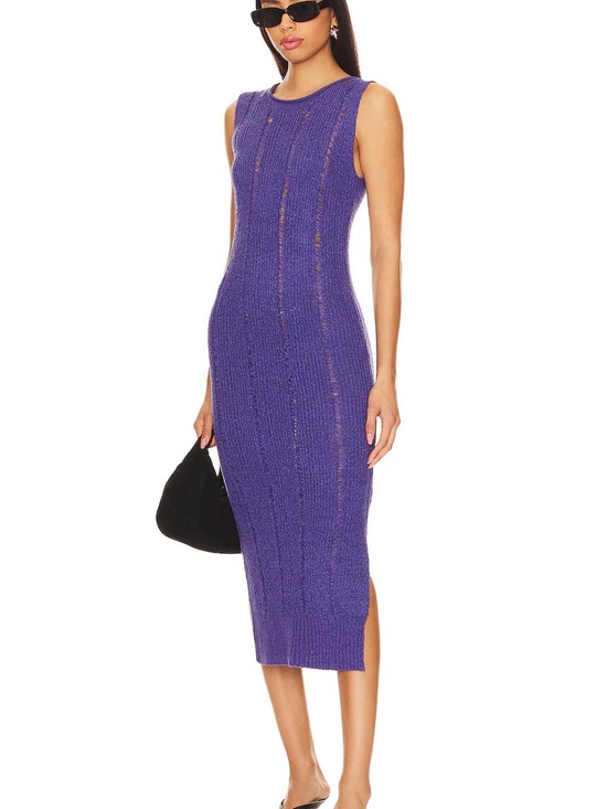 Steve Madden Dresses & Skirts - Steve Madden Sleeveless Knit Midi Dress in Vintage Blue